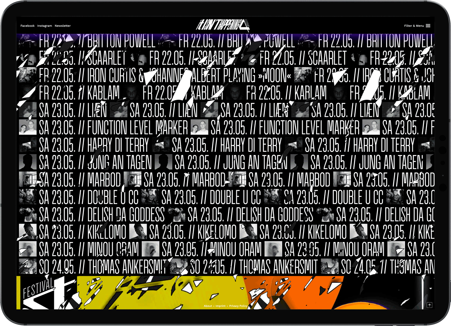 IIH IV FESTIVAL, WEBSITE